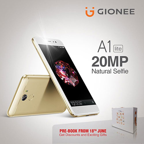 شركة Gionee تعلن عن هاتف A1 lite بكاميرا أمامية 20 ميجابيكسل