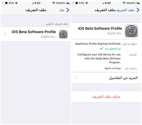 شرح: كيف تقوم بالرجوع من الإصدار التجريبي iOS 11 ؟