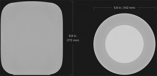 تصميم مكبر HomePod