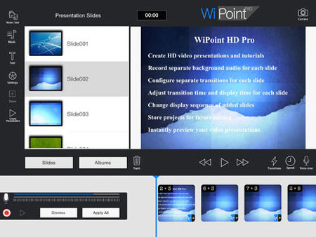 تطبيق WiPoint HD Pro لإنشاء العروض التقديمية للآيباد 