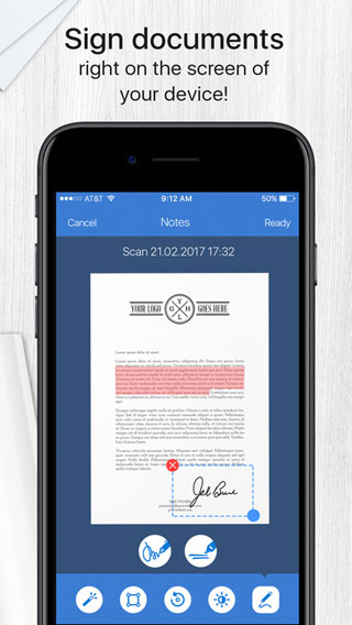 تطبيق Scanner App Pro لتحويل الأيفون إلى ماسح ضوئي