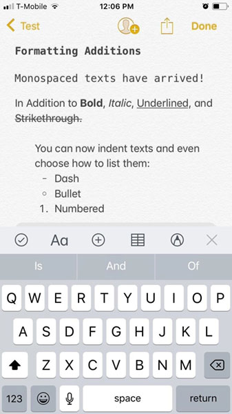 نظام iOS 11 - ما الجديد في تطبيق الملاحظات Notes ؟