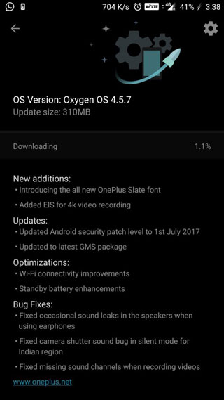 تحديث OxygenOS 4.5.7 يصل لهاتف OnePlus 5 لدعم فيديو 4K