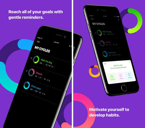 تطبيق Cycles لتنظيم عاداتك اليومية