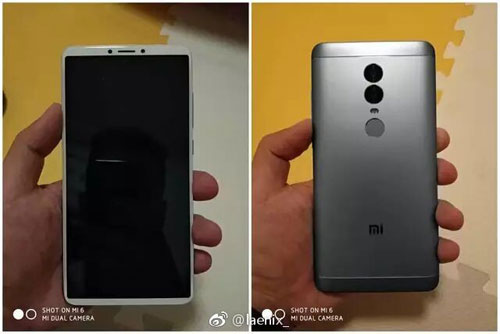 تسريب صورة Xiaomi Redmi Note 5 مع شاشة كاملة !