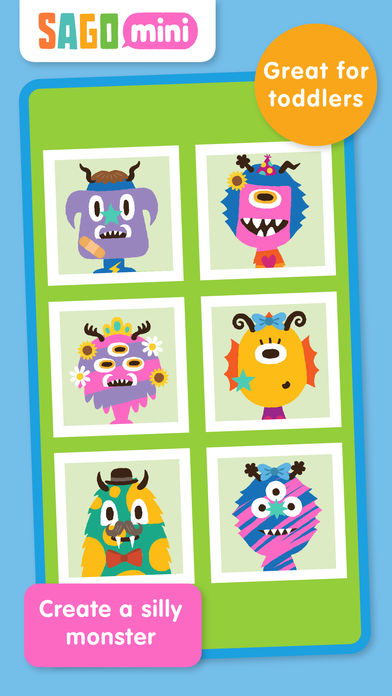 لعبة Sago Mini Monsters للرسم على الوحوش