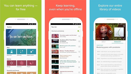 تطبيق Khan Academy أكبر منصة محاضرات علمية مفيدة