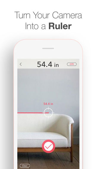 تطبيق AR Ruler لتحويل الأيفون إلى مسطرة