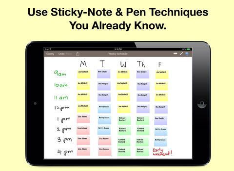 تطبيق Stickyboard 2 لكتابة الملاحظات للآيباد