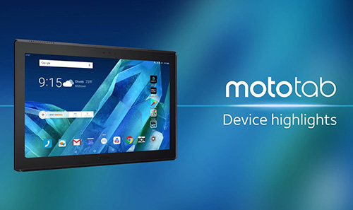 الإعلان رسمياً عن الجهاز اللوحي Lenovo Moto Tab بشاشة 10 إنش !