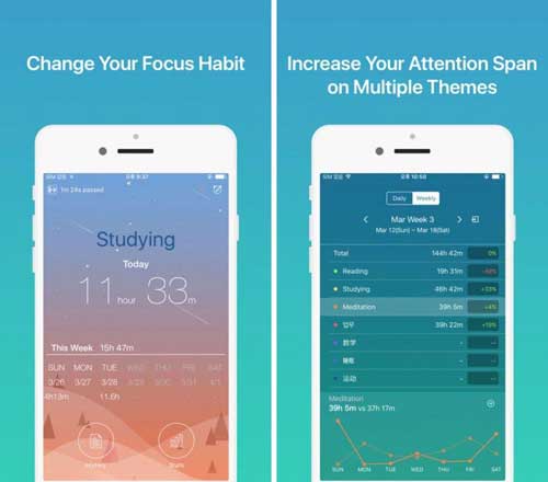 تطبيق Focus Timer للتحكم في عاداتك اليومية