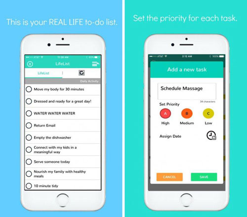 تطبيق The LifeList App لإدارة مهامك اليومية