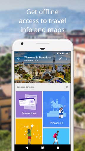 تطبيق Google Trips للتخطيط للسفر من طرف جوجل