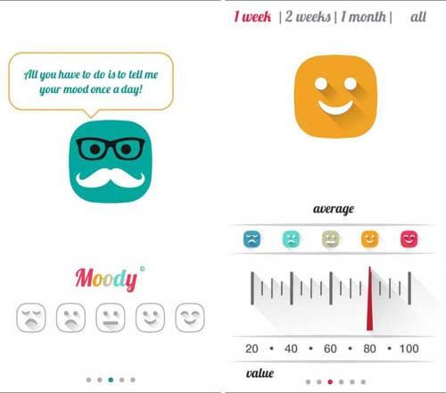 تطبيق Moody لمتابعة حالتك النفسية اليومية