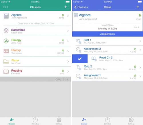 تطبيق Student Planner لتنظيم برنامج الدراسة