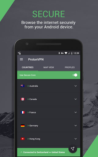 تطبيق ProtonVPN للحصول على خدمة VPN آمنة وسريعة