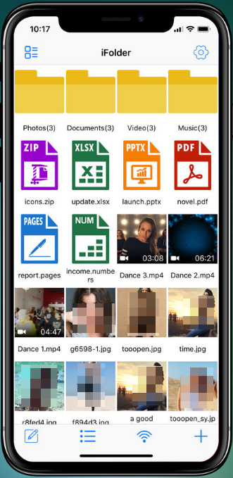 تطبيق iFolder للأيفون - مدير ملفات مع حماية بالبصمة ودعم الكثير من الصيغ