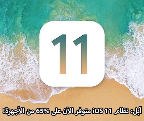 آبل: نظام iOS 11 متوفر الآن على 65% من الأجهزة!