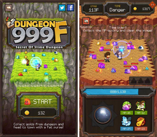 لعبة Dungeon999F لمحبي الألعاب الكلاسيكية