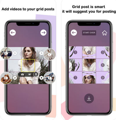 تطبيق Grid Post Maker لتزيين بروفايلك على انستغرام