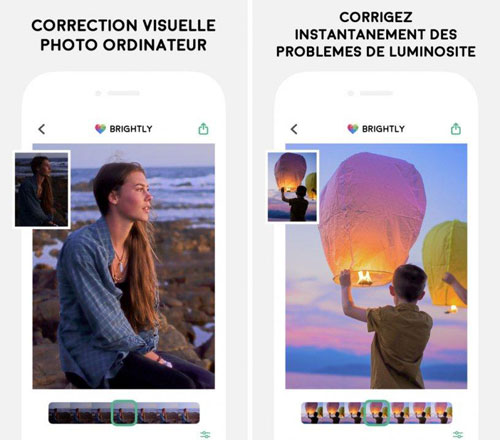 تطبيق Brightly لتصحيح مشاكل الصور المظلمة