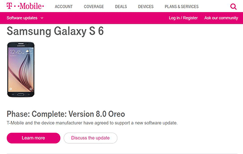 تأكيد: هواتف جالكسي إس 6 و جالكسي نوت 5 ستحصل على تحديث Android 8 Oreo
