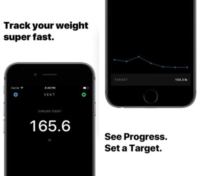 تطبيق Vekt لمتابعة نتائج إنقاص وزنك
