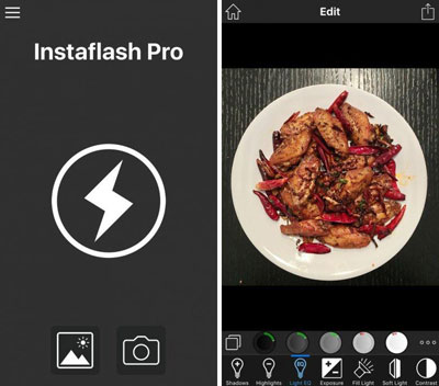تطبيق Instaflash Pro لالتقاط صور مميزة وتحريرها