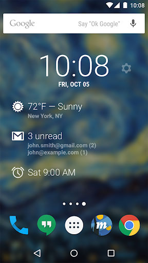 تطبيق DashClock Widget ويدجت مميز بأفضل تصميم