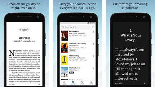 تطبيق Amazon Kindle Lite النسخة المخففة من مكتبة أمازون
