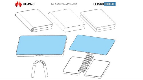 تصميم للهاتف القابل للطي من هواوي