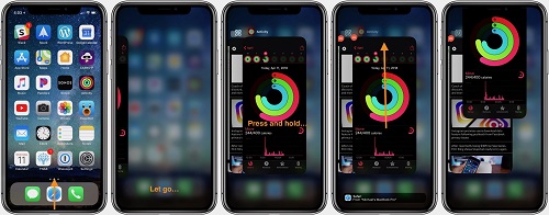 نصائح وحيل لإغلاق التطبيقات على iPhone X