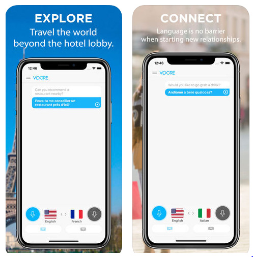 تطبيق Vocre Language Translator - مترجم صوتي