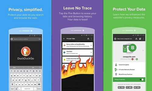تطبيق DuckDuckGo متصفح الخصوصية والأمان