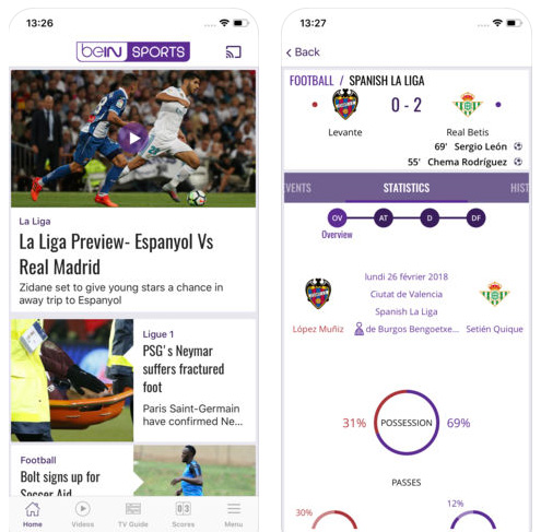 تطبيق Bein Sports