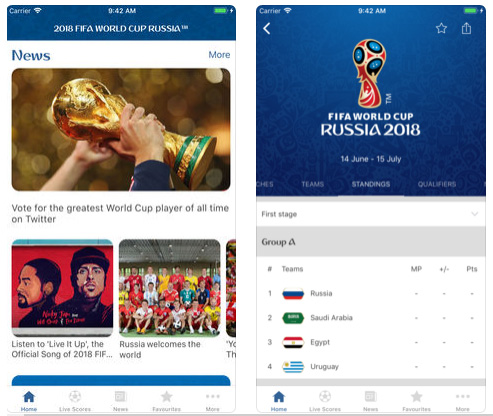 التطبيق الرسمي للفيفا 2018 FIFA World Cup Russia
