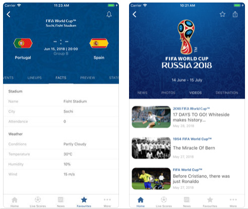 التطبيق الرسمي للفيفا 2018 FIFA World Cup Russia