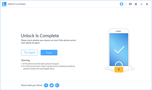 برنامج iMyFone LockWiper لفتح قفل الآيفون و الآيباد بعد نسيان كلمة المرور