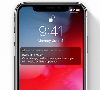 إشعارات Siri في iOS 12