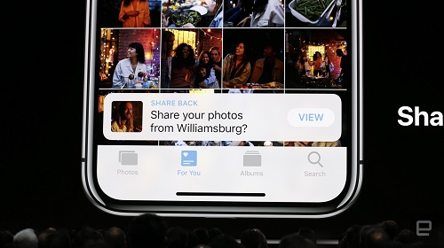 تطبيق الصور في iOS 12