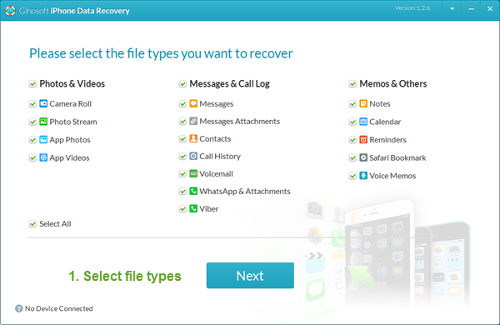 برنامج Gihosoft iPhone Data Recovery للآيفون و الآيباد