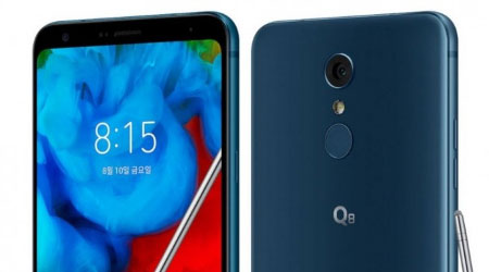 LG تكشف عن هاتف Q8 2018 بشاشة كبيرة وقلم ذكي!