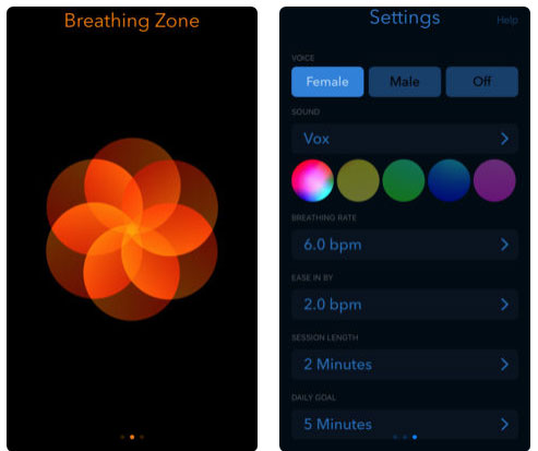 تطبيق Breathing Zone لمساعدتك على الاسترخاء