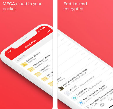 تطبيق Mega - خمسون جيجابايت مجانية لملفاتك!