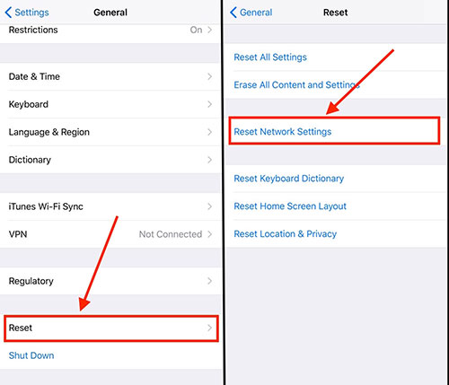 Reset Network Settings