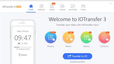 برنامج IOTransfer 3 لإدارة أجهزة الآيفون والآيباد ونقل الملفات عبر الوايفاي والعديد من المزايا!