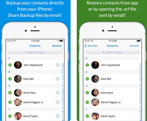 تطبيق Backup Contacts لنسخ جهات الاتصال احتياطياً