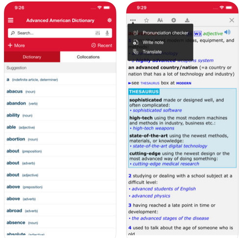 تطبيق Advanced American Dictionary
