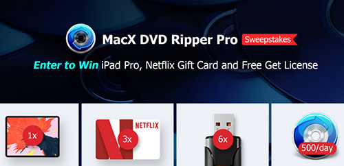 برنامج MacX DVD Ripper Pro - سحب على هدايا قيمة!