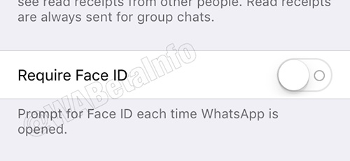 خاصية Face ID لواتس آب على الآيفون